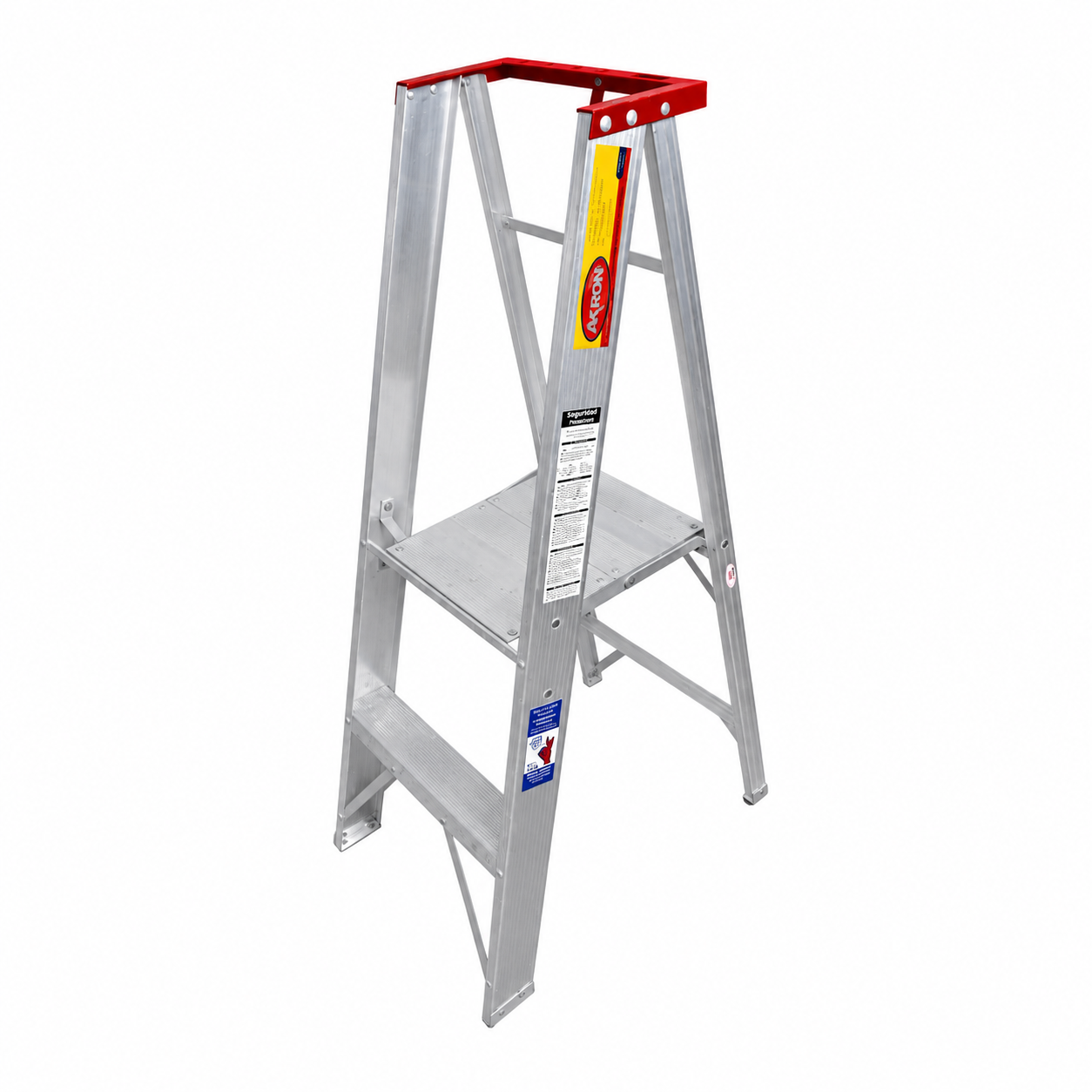 Escalera de Plataforma Plegable Akron 79-27 | De Aluminio | Altura 0.57m | 1 Peldaños | Uso Profesional (Tipo II)