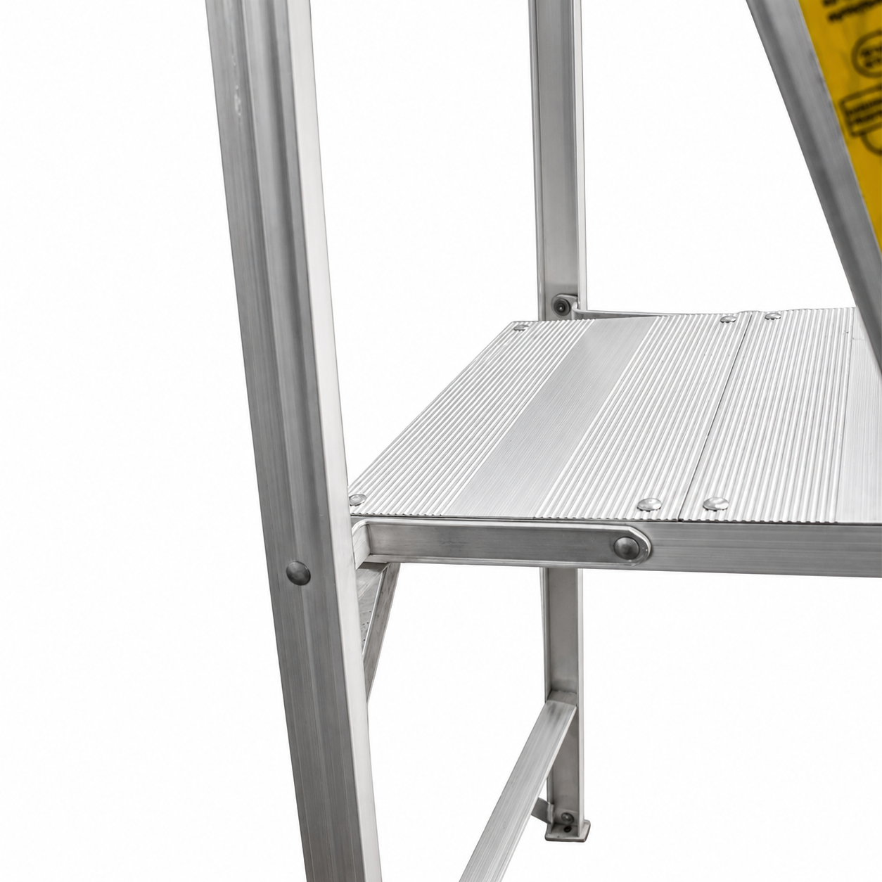Escalera de Plataforma Plegable Akron 79-27 | De Aluminio | Altura 0.57m | 1 Peldaños | Uso Profesional (Tipo II)
