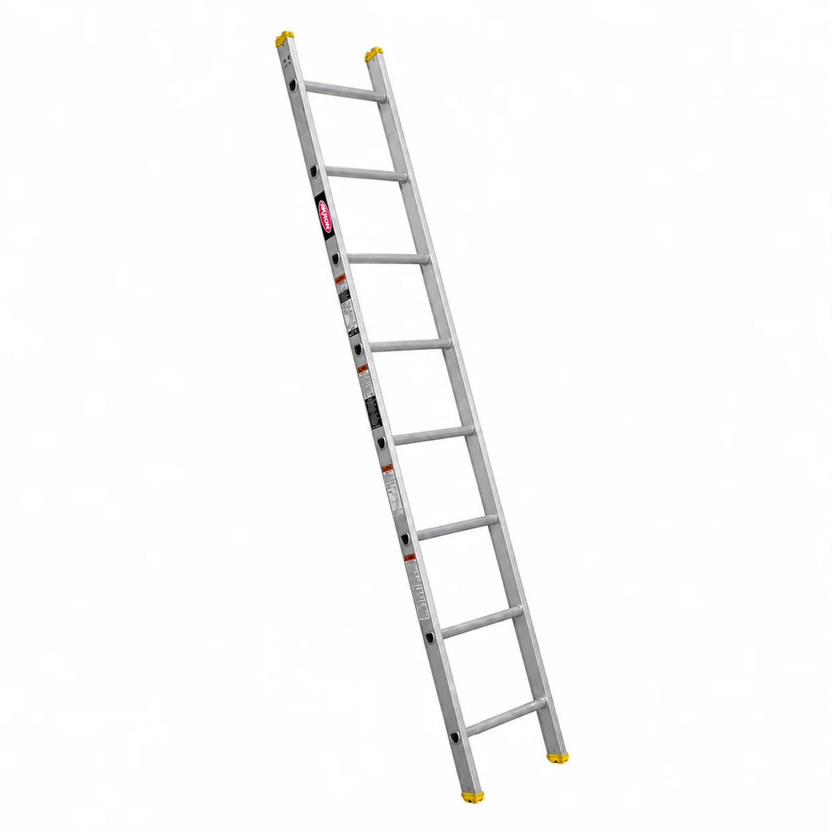 Escalera Recta Akron 79-33 | De Aluminio | Tubular | 2.44m | 8 Escalones | Uso Profesional | Tipo ll | Capacidad De Carga 175kg