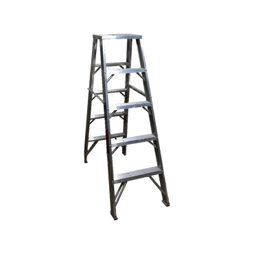 Escalera De Tijera Doble Akron 79-44 | De Aluminio | 1.52m | 8 Escalones | Uso Industrial | Tipo l | Capacidad De Carga 200kg