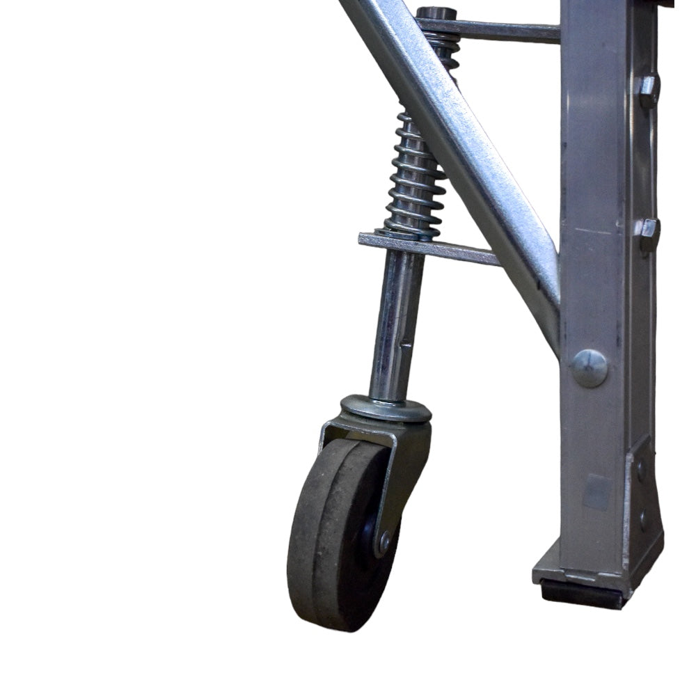 Escalera De Plataforma Rodante Akron 80-101 | De Aluminio | Altura a Plataforma 2.29m | 7 Escalones | Uso Industrial Pesado | Tipo lA | Capacidad De Carga 225kg