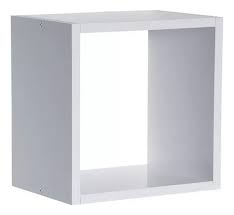 Cubo Simple Prat-k, color blanco y tabaco - Blanco