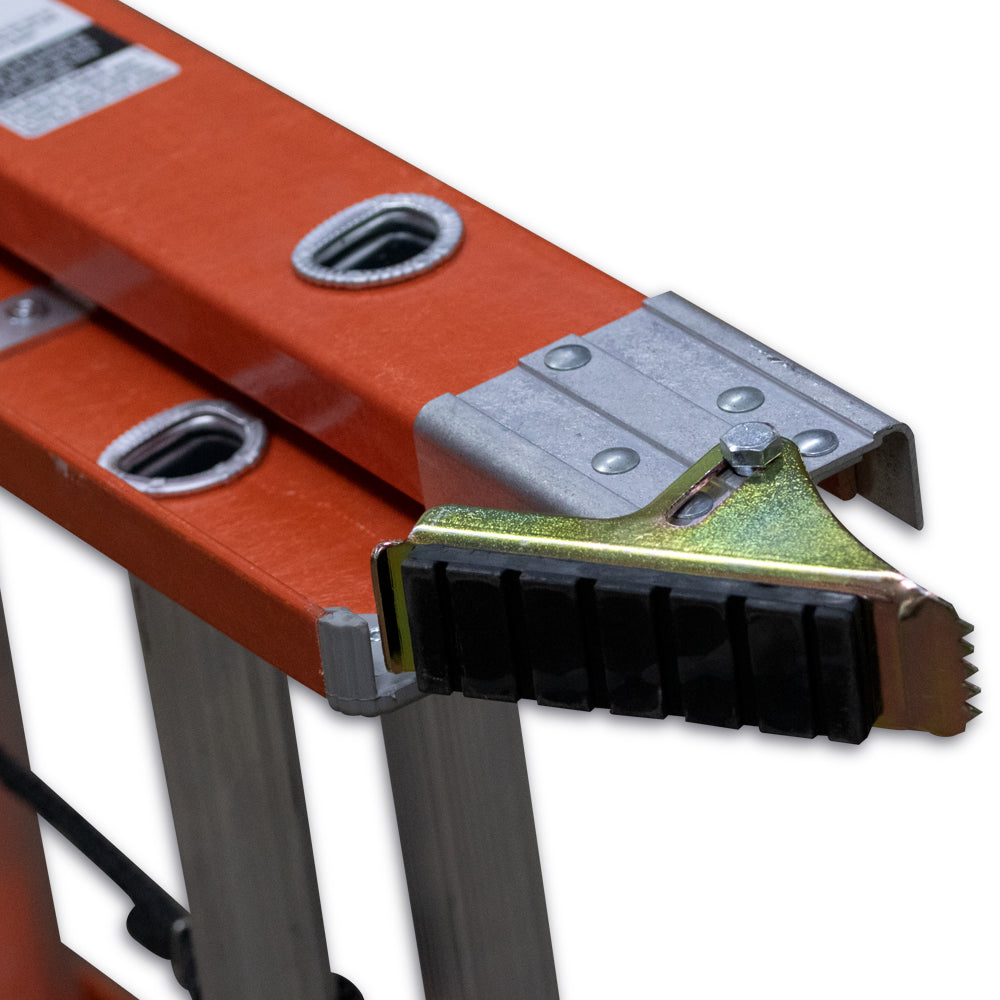 Escalera De Extensión Akron 81-25 | Fibra De Vidrio | 4.27m A 7.62m | 28 Escalones | Uso Industrial Pesado | Tipo lA | Capacidad De Carga 225kg