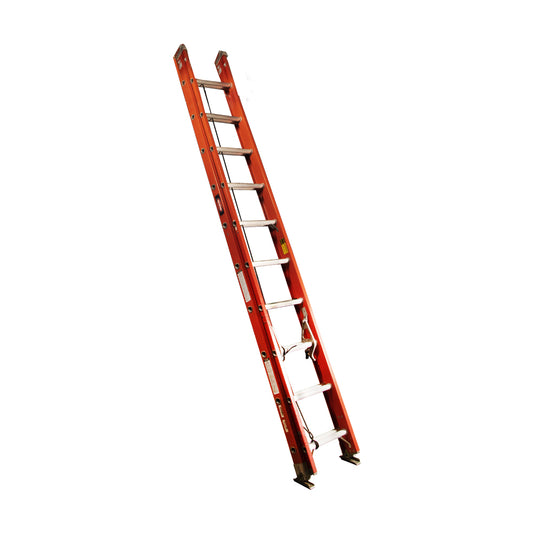 Escalera De Extensión Akron 81-23 | Fibra De Vidrio | 3.05m A 5.18m | 20 Escalones | Uso Industrial Pesado | Tipo lA | Capacidad De Carga 225kg