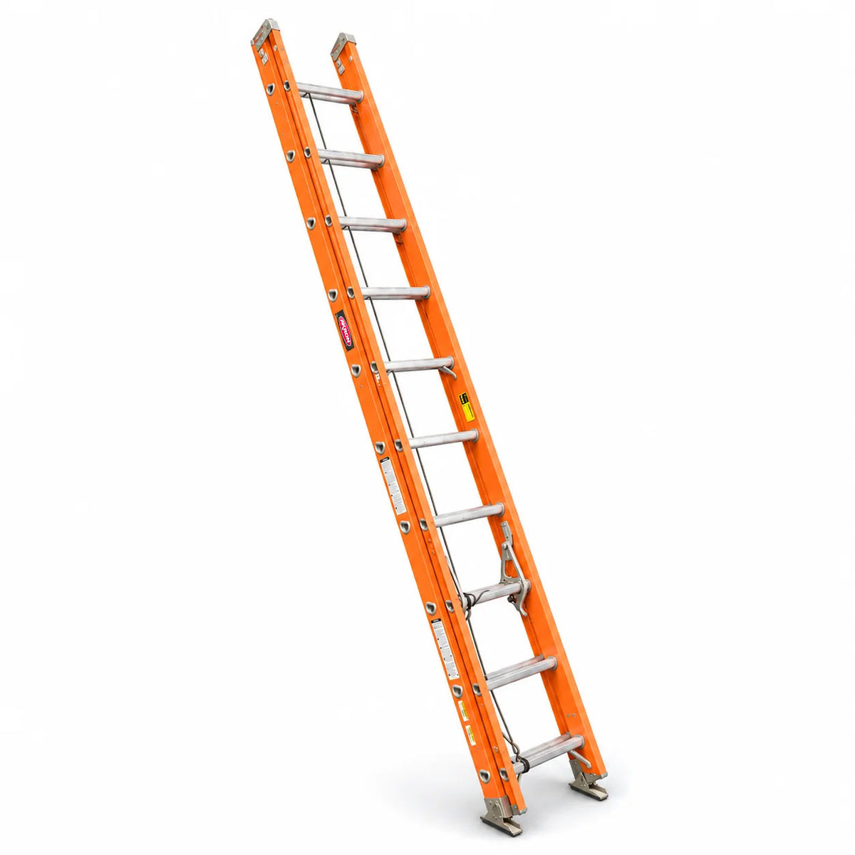 Escalera De Extensión Akron 81-23 | Fibra De Vidrio | 3.05m A 5.18m | 20 Escalones | Uso Industrial Pesado | Tipo lA | Capacidad De Carga 225kg
