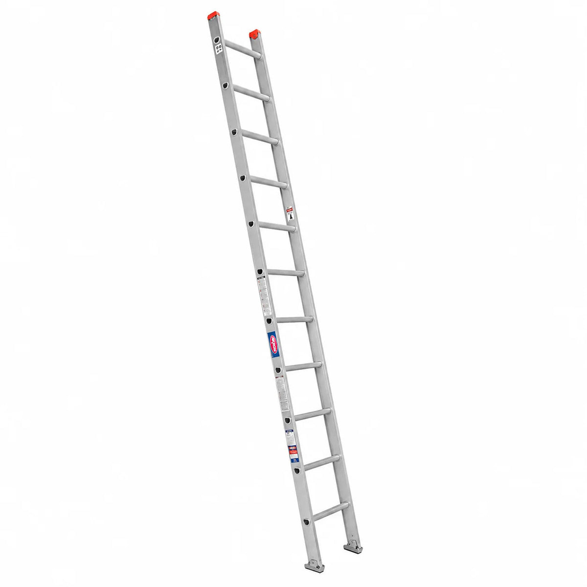 Escalera Recta Akron 81-99 | De Aluminio | De canal | 3.66m | 12 Escalones | Uso Comercial | Tipo lll | Capacidad De Carga 150kg