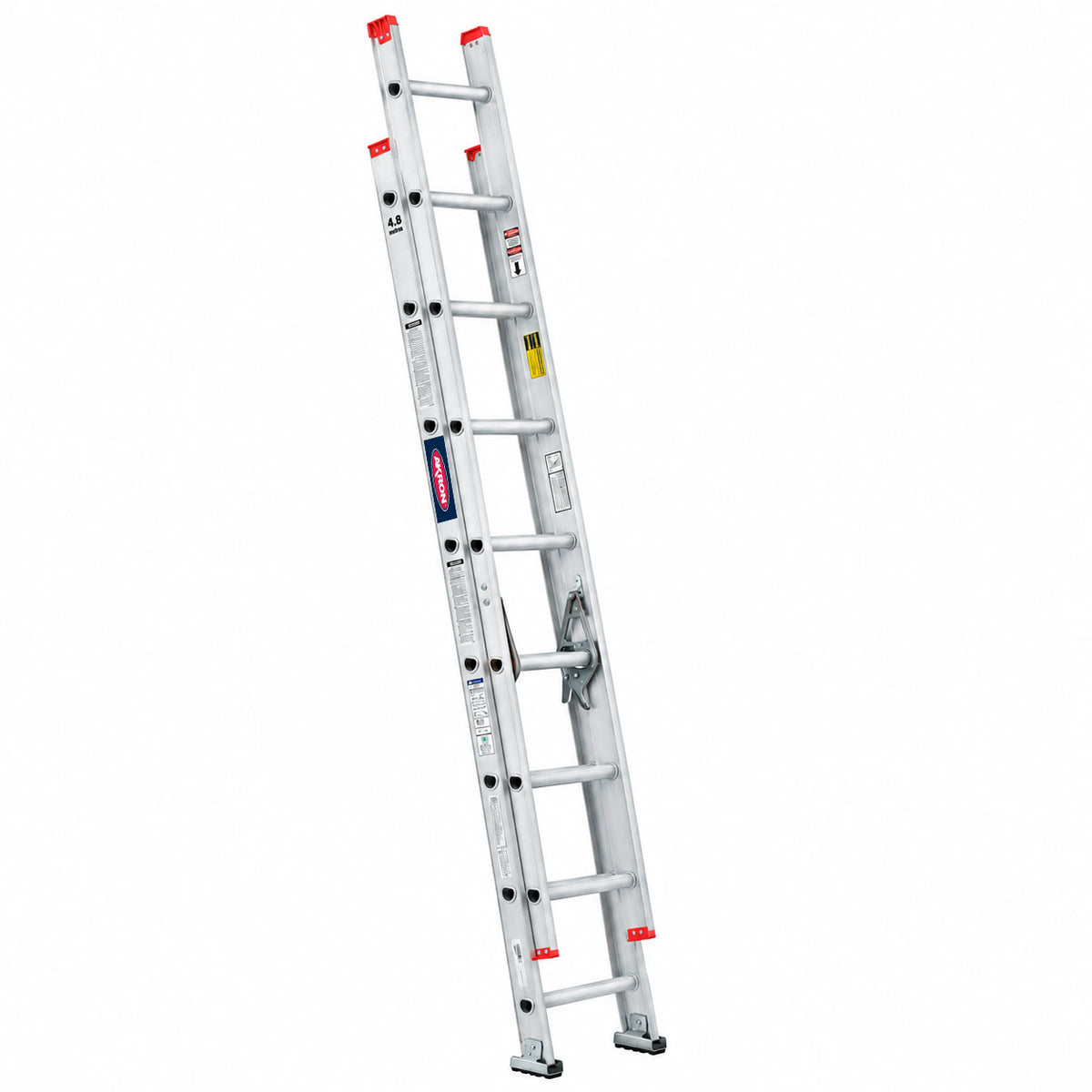 Escalera De Extensión Akron 82-00 | De Aluminio | De Canal | 2.44m A 3.96m | 16 Escalones | Uso Comercial | Tipo lll | Capacidad De Carga 150kg