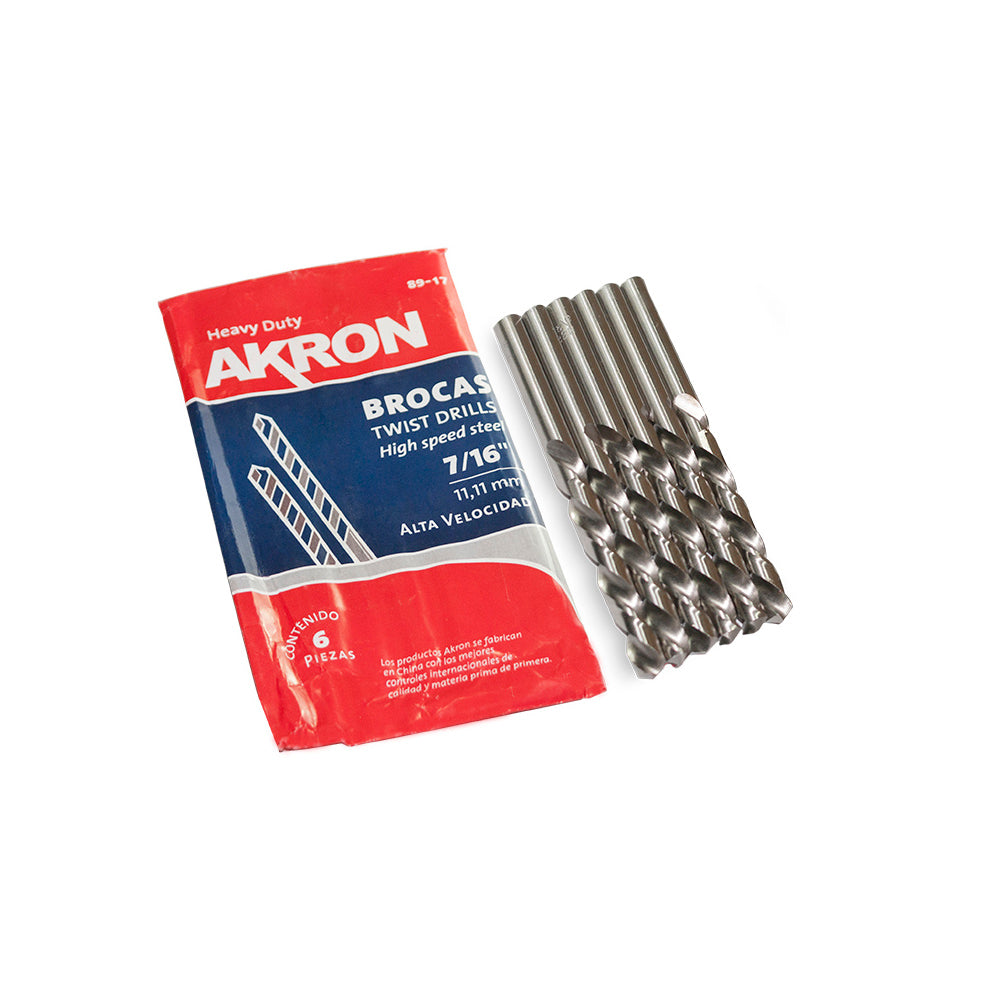 Broca para Acero Alta Velocidad HSS 5 pzas - 7/16"