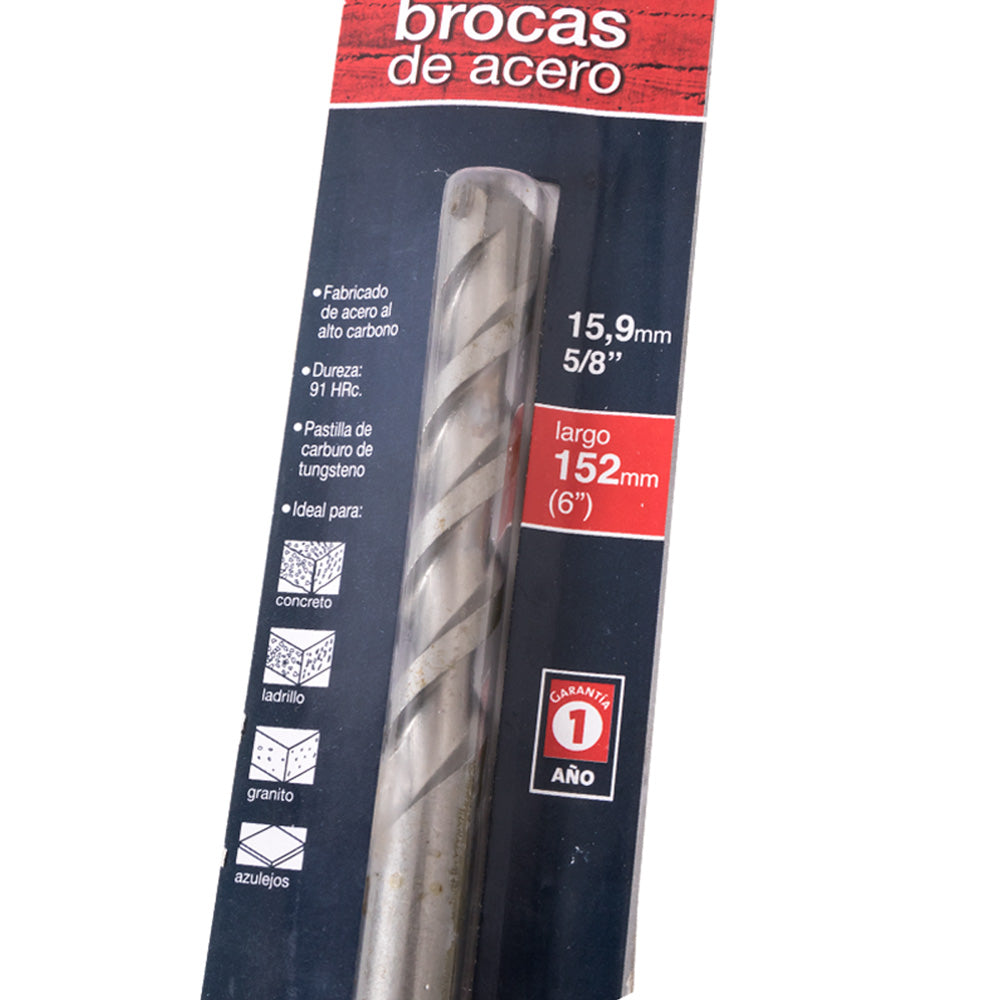 Broca para Concreto Akron 89-31 | 1 pza | 5/8 x 12"