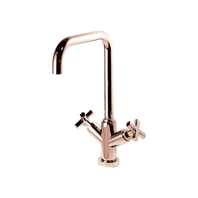 Mezcladora para Lavabo de Cocina y Monoblock | Wilson | 90-01W | Doble Comando Mod. Arrezo - Satín Níquel