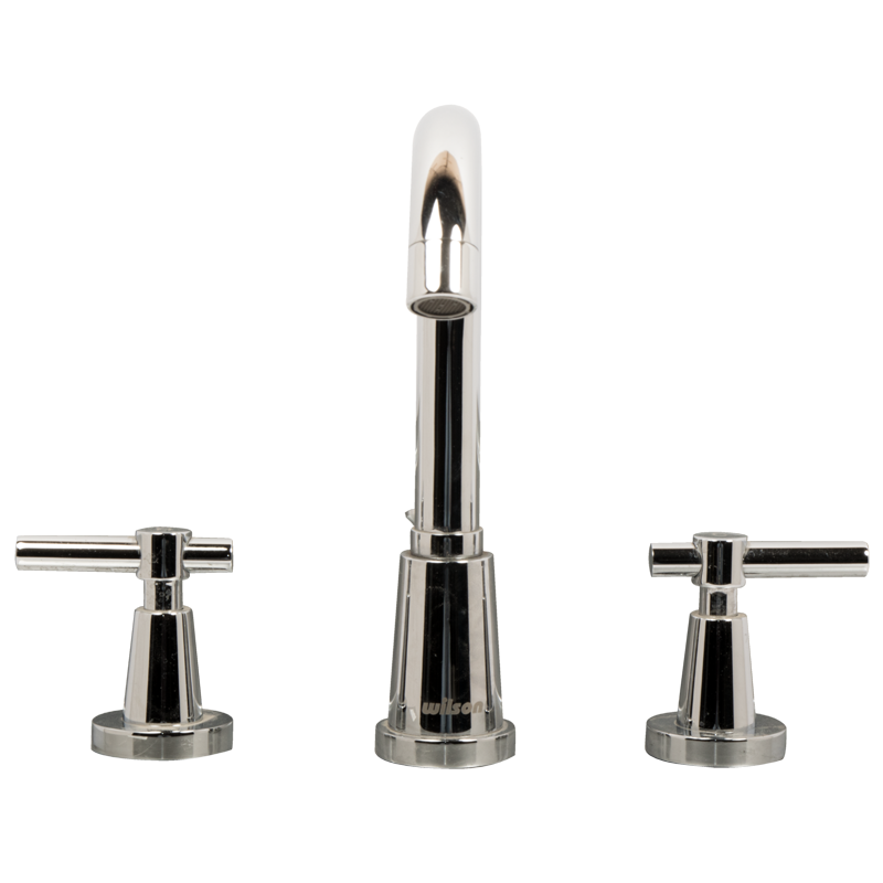 Mezcladora para Lavabo de Cocina con 8” Mod. Pisa - Cromo