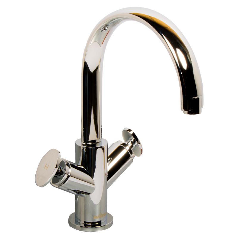 Mezcladora de Monoblock Doble Para Lavabo | Wilson | 90-12 | 8” | Mod. Savona | Cromo