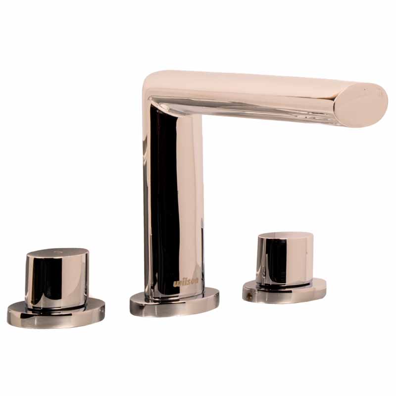 Mezcladora para Lavabo | Wilson | 90-37 | 8” | Mod. Aude | Satín Níquel