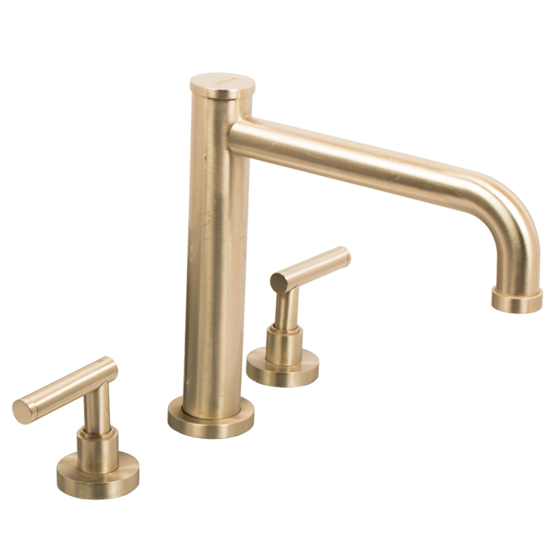 Mezcladora para Lavabo | Wilson | 90-39 | 8" | Mod. Molisse | Satín Níquel