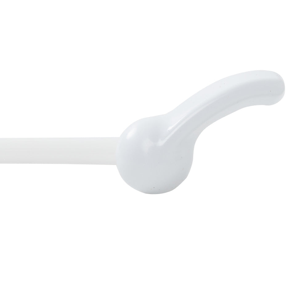 Palanca para WC, Blanca y Cromada - Blanca