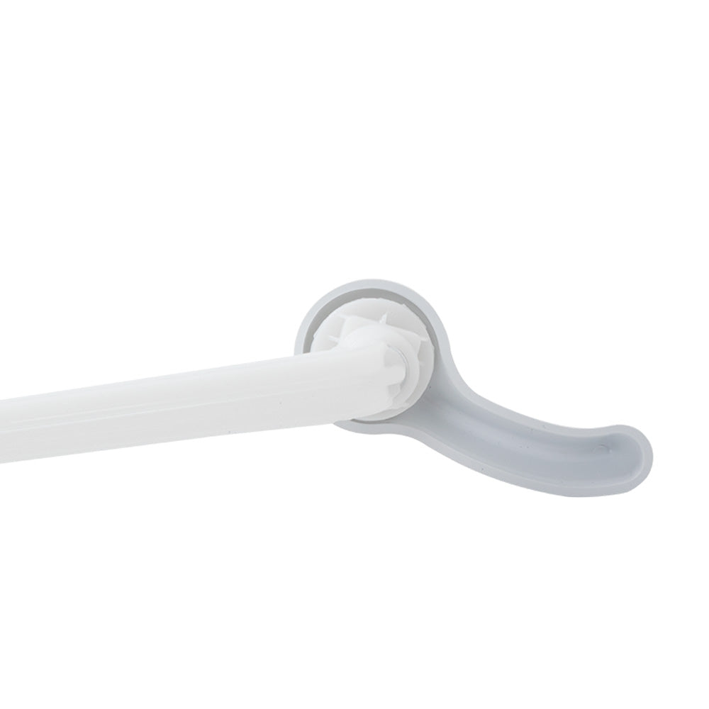 Palanca para WC, Blanca y Cromada - Blanca