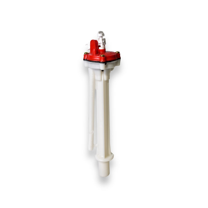 Herraje para Sanitario Akron 9600 | Altura 10" | Salida 2" | con Palanca Blanca sin Esponjoso