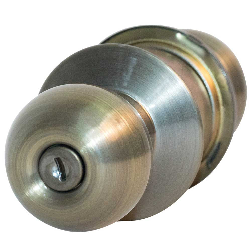 Cerradura para Baño de Latón Anticada