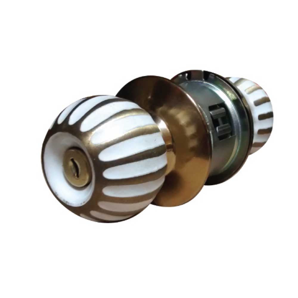 Cerradura para Baño de Latón Marca Yale - Blanca