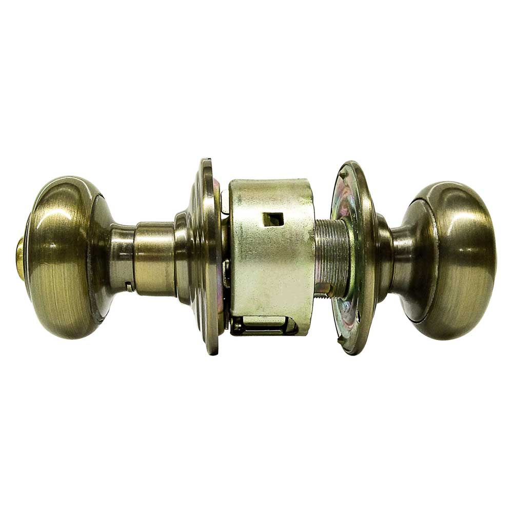 Cerradura para Baño y Acceso Principal de Latón Antiguo - Puerta de Baño 1