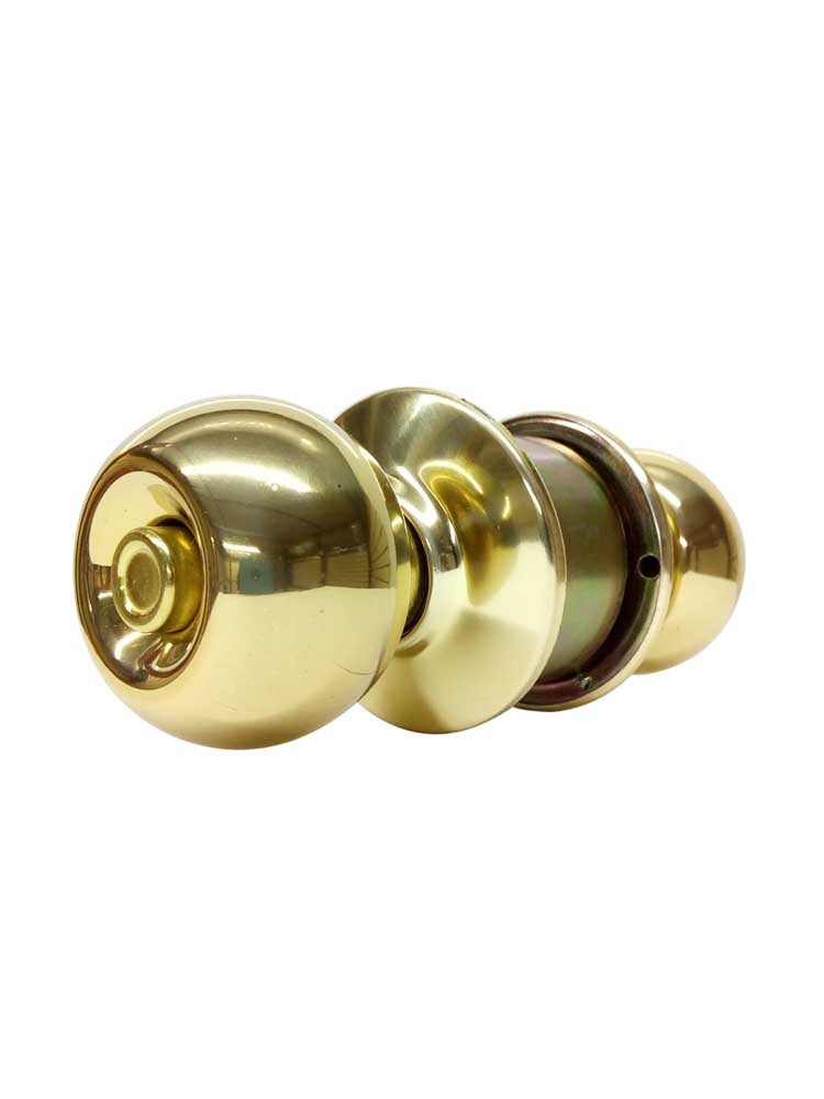 Cerradura para Baño de Latón Marca Yale - Circular Dorada
