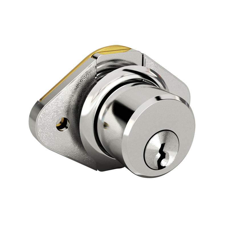 Cerradura para Mueble Cromada y Latonada - 21/Cromada