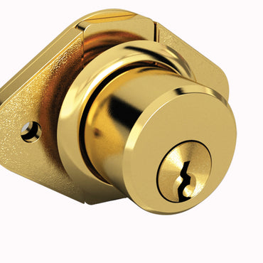 Cerradura para Mueble Cromada y Latonada - 21/Latonada