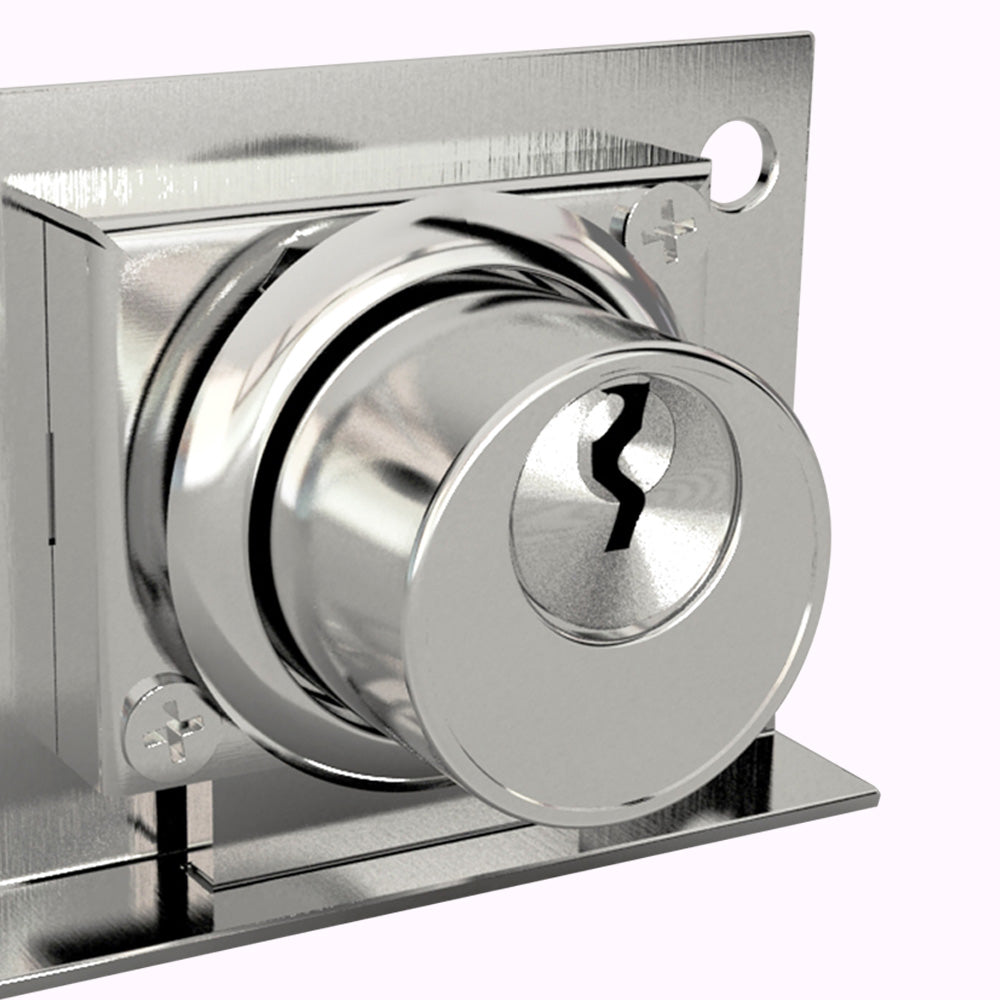 Cerradura para Mueble Akron AKR-24C | 24/Cromada