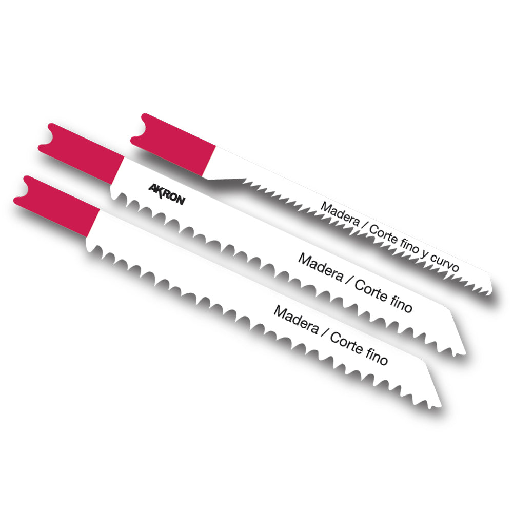 Segueta para Caladora, Zanco T - U, 5 Piezas - Zanco U Fina