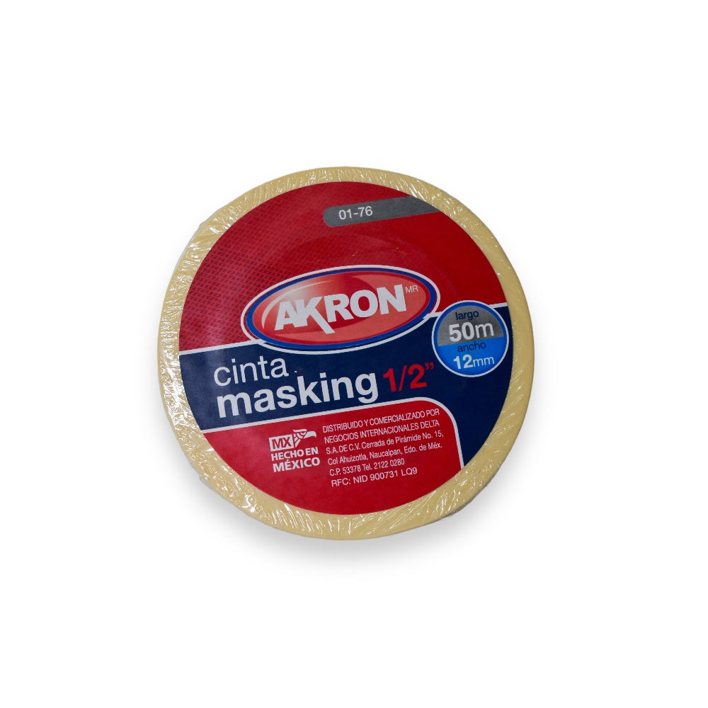 Cinta Maskin Uso General 40mts, 1/2", 1 1/2", 2" - 1/2”