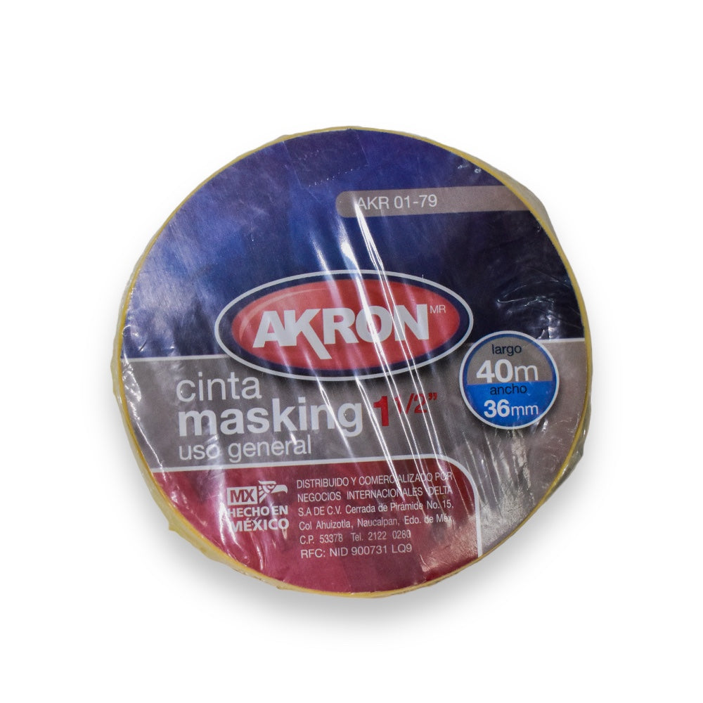 Cinta Maskin Uso General 40mts, 1/2", 1 1/2", 2" - 2"
