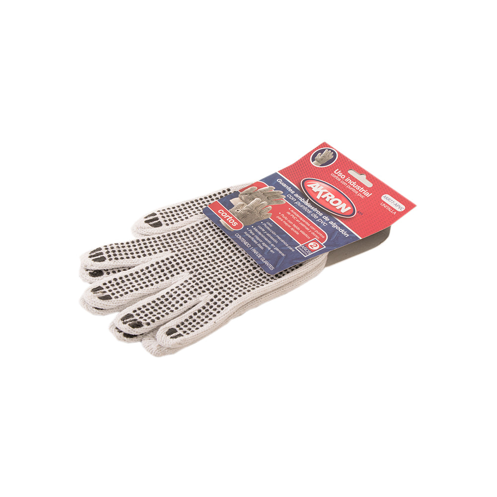 Guante Algodón Akron AKR77-APVC | Antiderrapante | PVC  | Palmas Dors