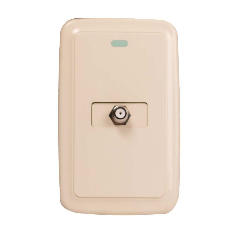Terminal Coaxial de TV Color Marfil