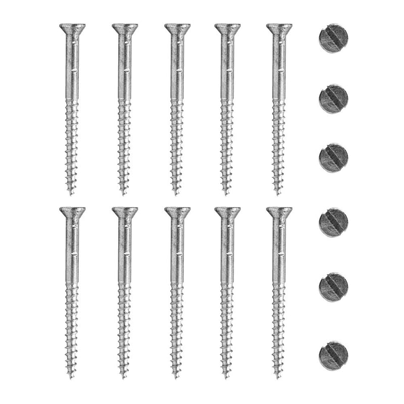 Tornillo para Madera Cabeza Plana Caja 114 pzas - 45X6
