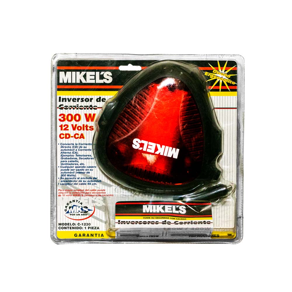 Inversor de Corriente 12 Volts Mikels - 300W