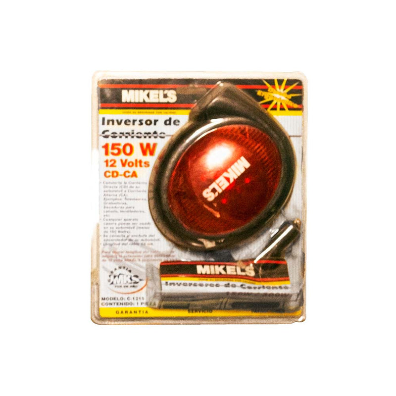 Inversor de Corriente 12 Volts Mikels - 150W