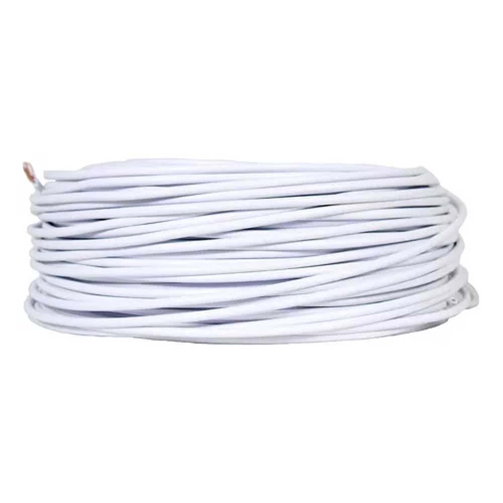 Cable de Alucobre Antiflama, 100 metros, Kebel - Cal. 10 blanco