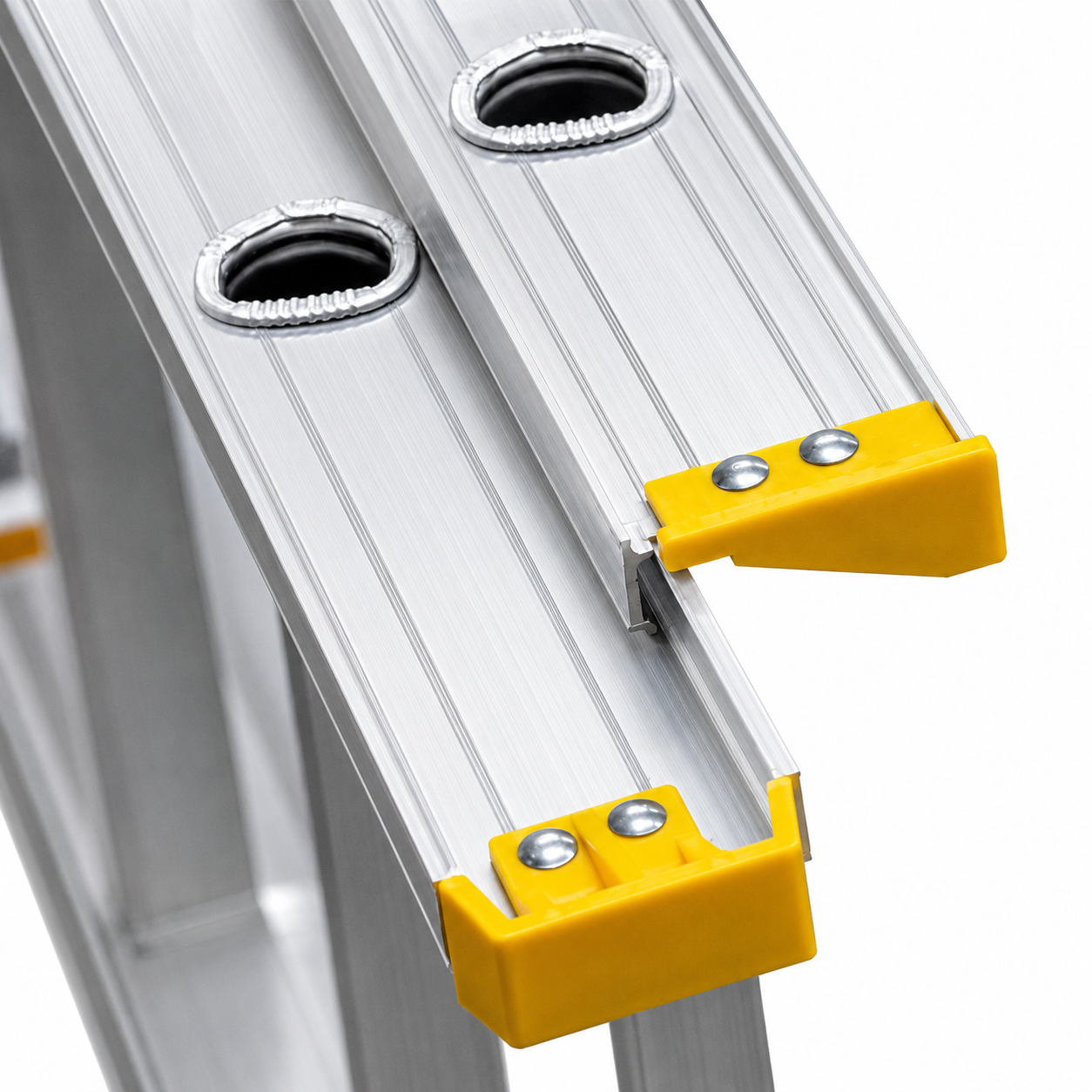 Escalera De Extensión Akron EET2-24 | De Aluminio | De Canal | 3.66m A 6.40m | 24 Escalones | Uso Profesional | Tipo ll | Capacidad De Carga 175kg