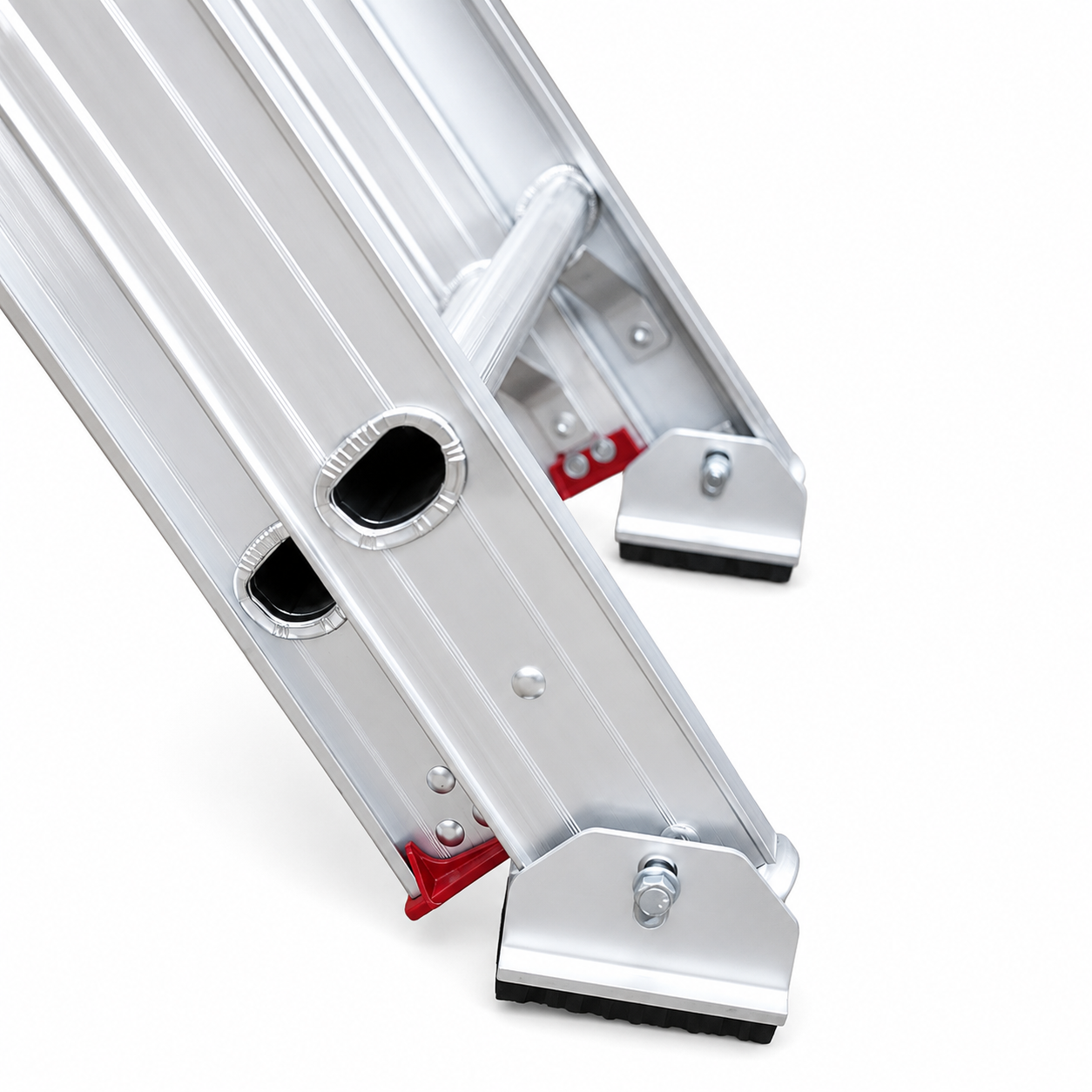 Escalera De Extensión Akron EET3-28 | De Aluminio | De Canal | 4.27m a 7.62m | 28 Escalones | Uso Comercial | Tipo lll | Capacidad De Carga 150kg