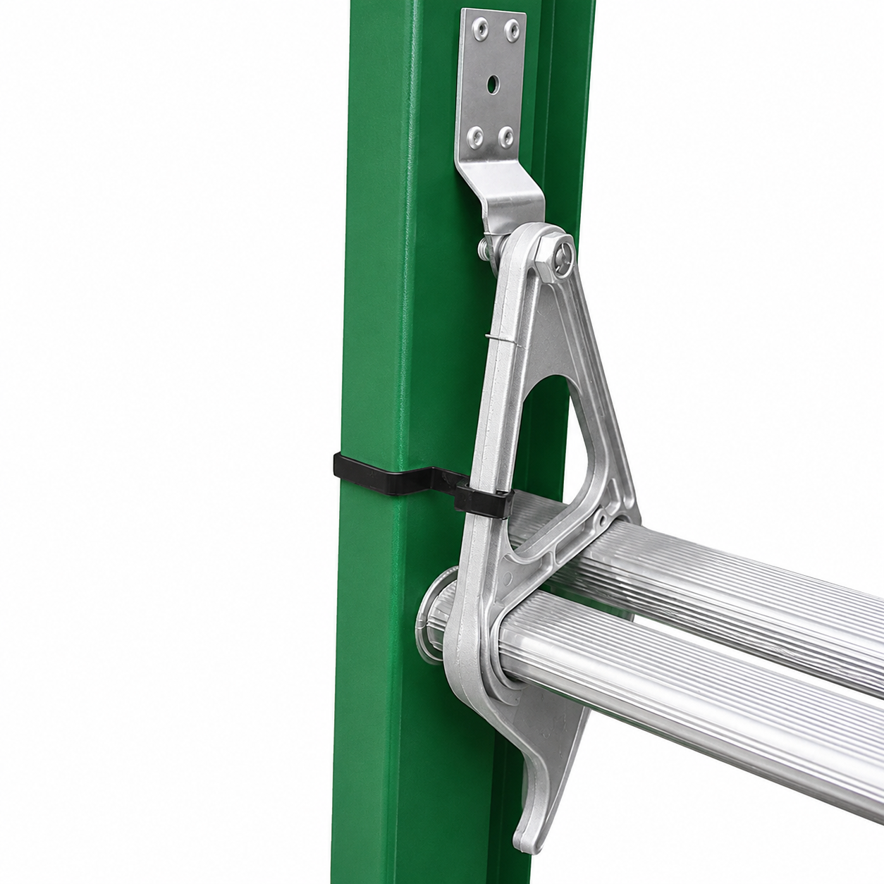 Escalera De Extensión Akron 77-96 | Fibra De Vidrio | 3.05m A 5.18m | 20 Escalones | Uso Profesional | Tipo ll | Capacidad De Carga 175kg