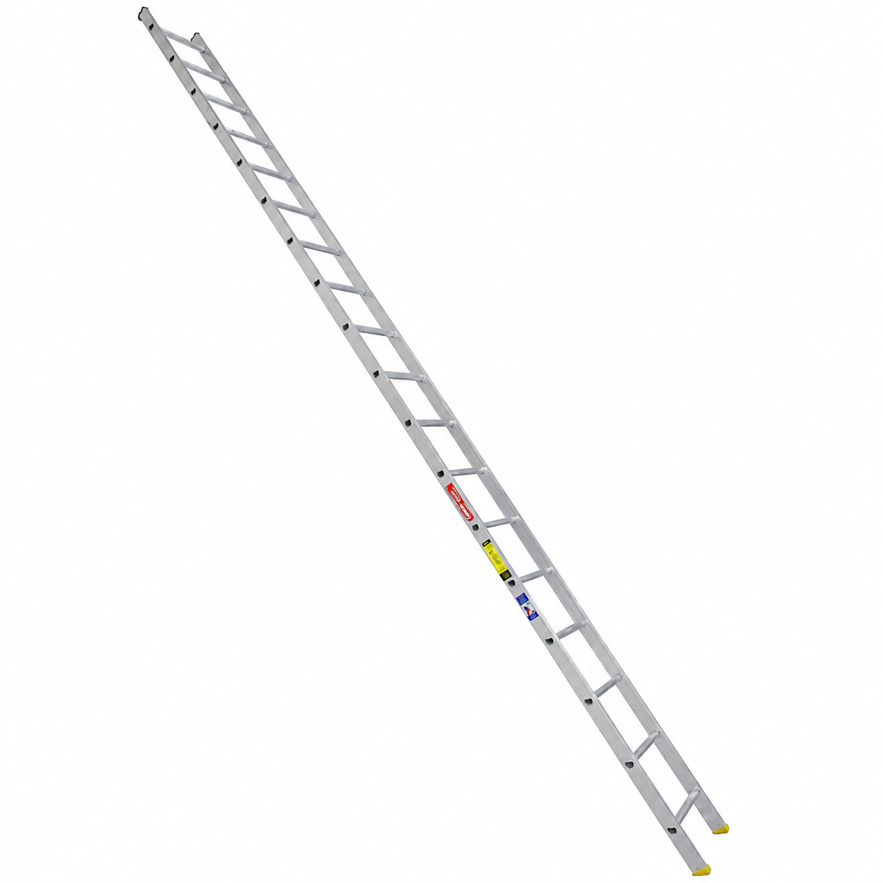 Escalera recta Akron 77-77 | De Aluminio | Tubular | 5.50m | 18 Escalones | Uso Profesional | Tipo ll | Capacidad De Carga 175kg