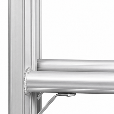 Escalera De Extensión Akron 77-31 | De Aluminio | Tubular | 4.27m A 7.62m | 28 Escalones | Uso Profesional | Tipo ll | Capacidad De Carga 175kg