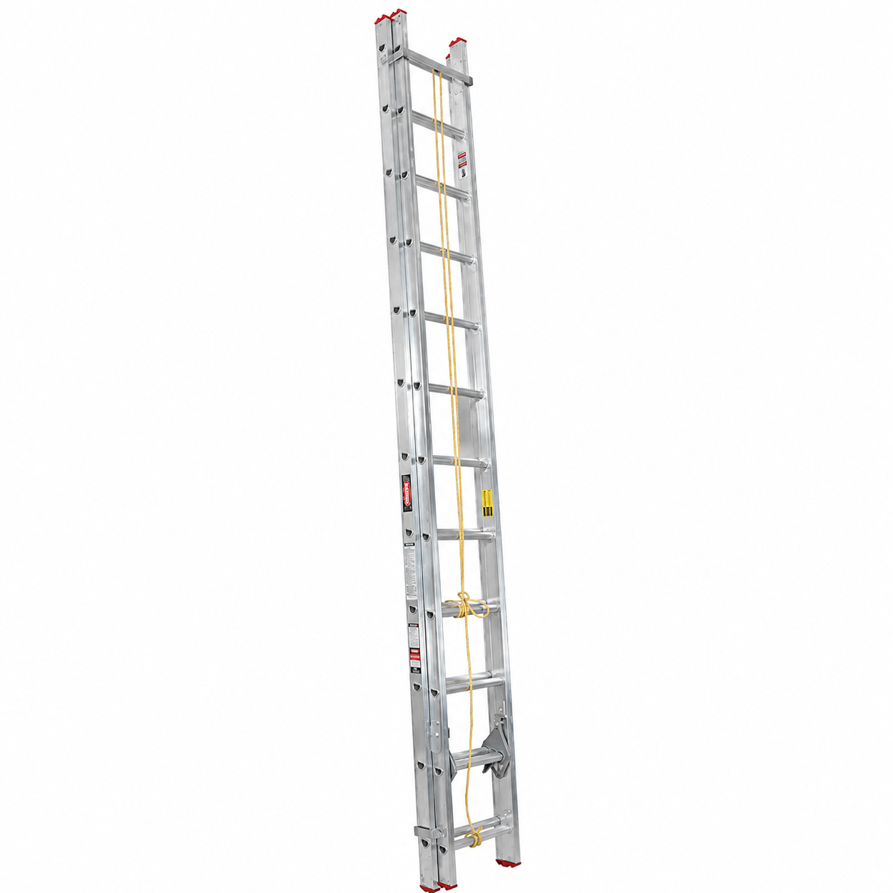 Escalera De Extensión Akron 77-29 | De Aluminio | Tubular | 3.66m A 6.40m | 24 Escalones | Uso Comercial | Tipo lll | Capacidad De Carga 150kg