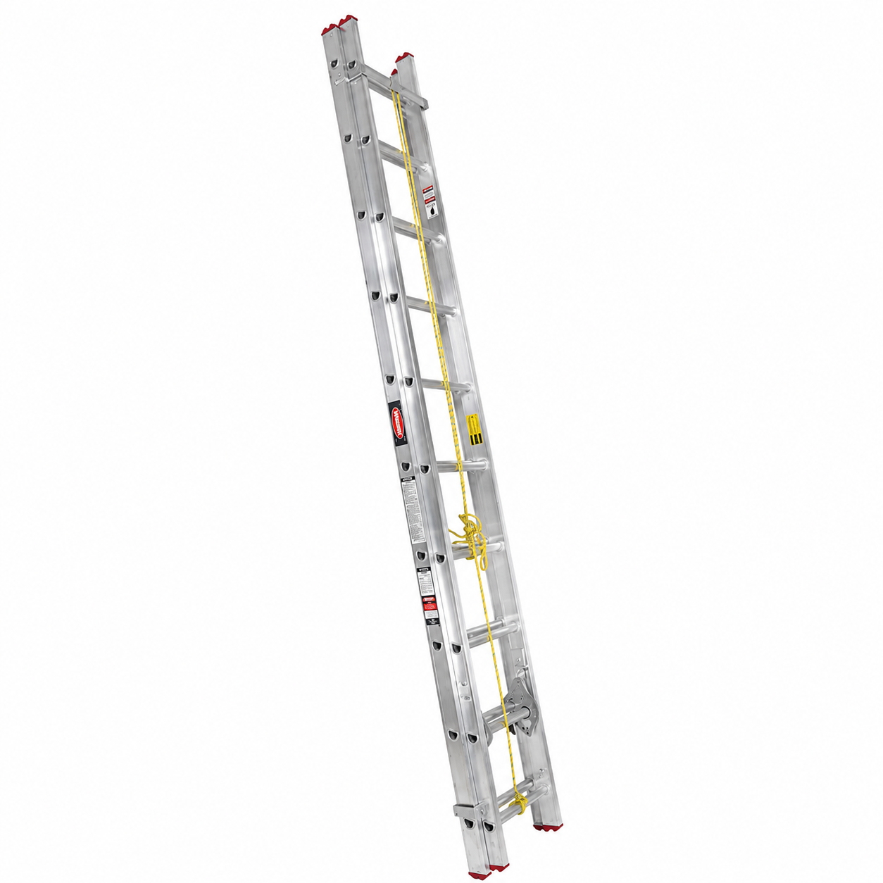 Escalera De Extensión Akron 77-28 | De Aluminio | Tubular | 3.05m A 5.18m | 20 Escalones | Uso Comercial | Tipo lll | Capacidad De Carga 150kg