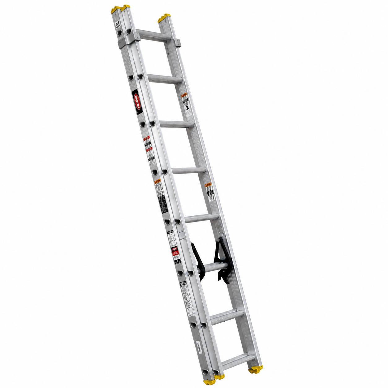 Escalera De Extensión Akron 79-11 | De Aluminio | Tubular | 2.44m A 3.96m | 16 Escalones | Uso Comercial | Tipo lll | Capacidad De Carga 150kg