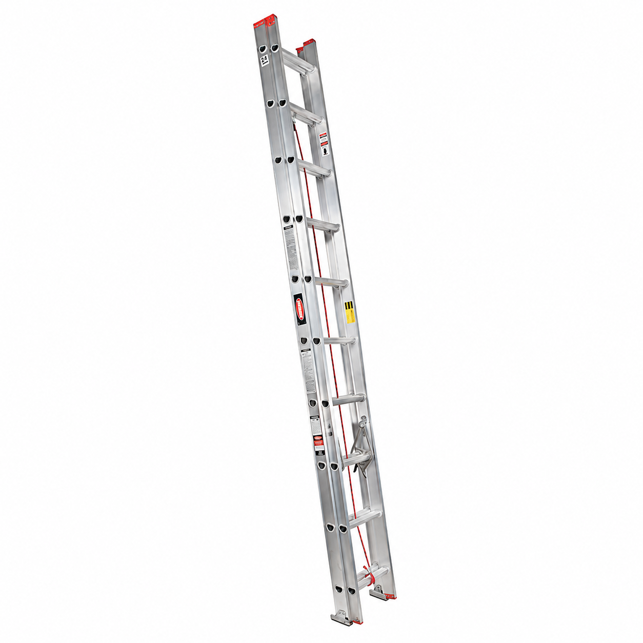 Escalera De Extensión Akron 82-01 | De Aluminio | De Canal | 3.05m A 5.18m | 20 Escalones | Uso Comercial | Tipo lll | Capacidad De Carga 150kg