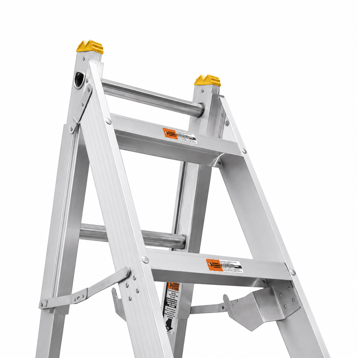 Escalera Convertible Akron 77-21 | De Aluminio | Tijera 3.18m | Extensión 5.50m | 21 Escalones | Uso Profesional | Tipo ll | Capacidad De Carga 175kg