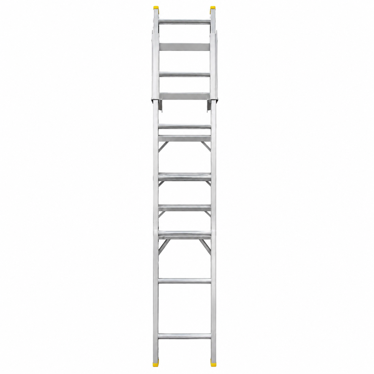Escalera Convertible Akron 77-19 | De Aluminio | Tijera 1.99m | Extensión 3.30m | 13 Escalones | Uso Profesional | Tipo ll | Capacidad De Carga 175kg