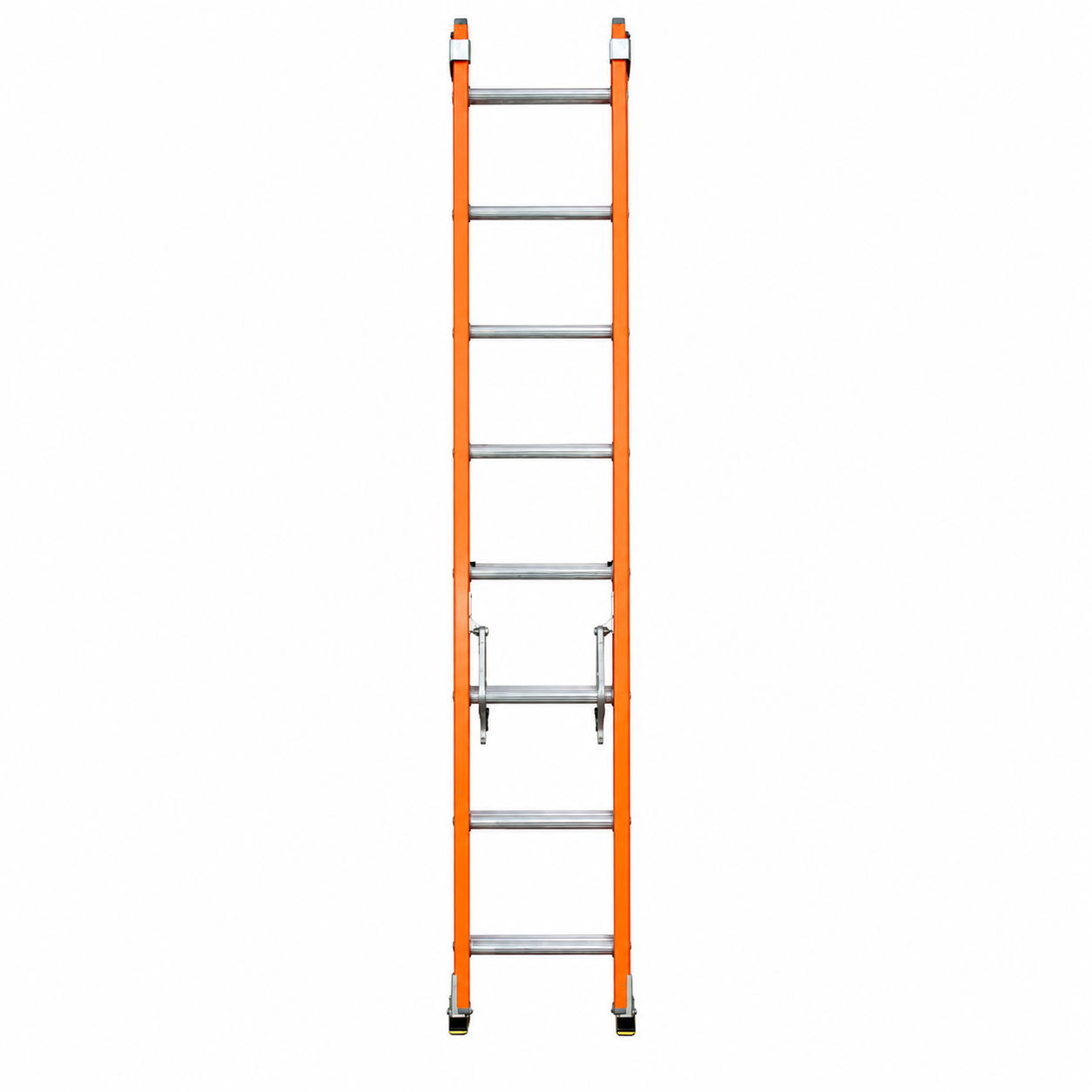 Escalera De Extensión Akron 81-22 | Fibra De Vidrio | 2.44m A 3.96m | 16 Escalones | Uso Industrial Pesado | Tipo lA | Capacidad De Carga 225kg
