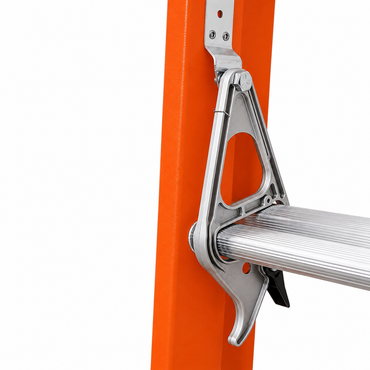 Escalera De Extensión Akron 81-22 | Fibra De Vidrio | 2.44m A 3.96m | 16 Escalones | Uso Industrial Pesado | Tipo lA | Capacidad De Carga 225kg